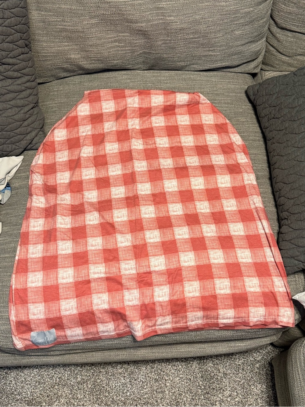 Copper pearl car seat cover/nursing cover